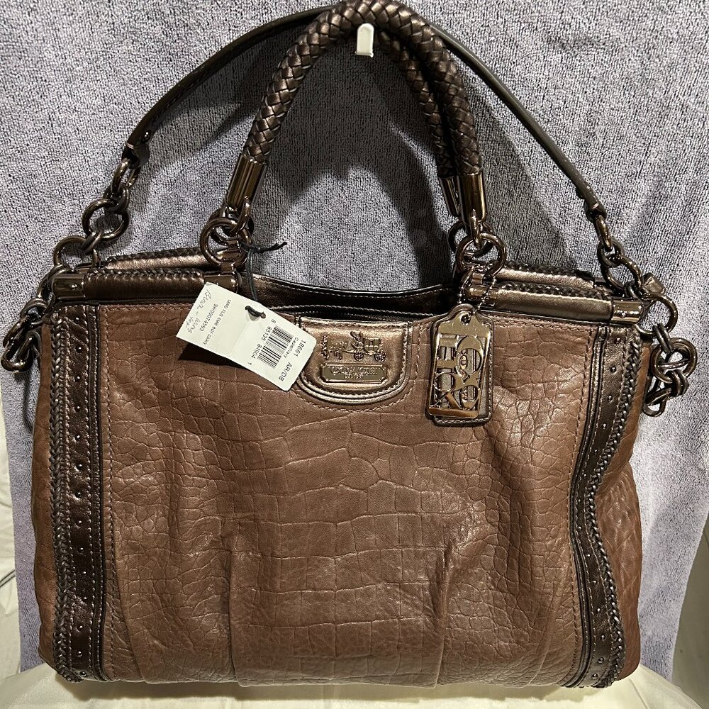 Coach Satchel Brown Leather F1193-18661 NWT
